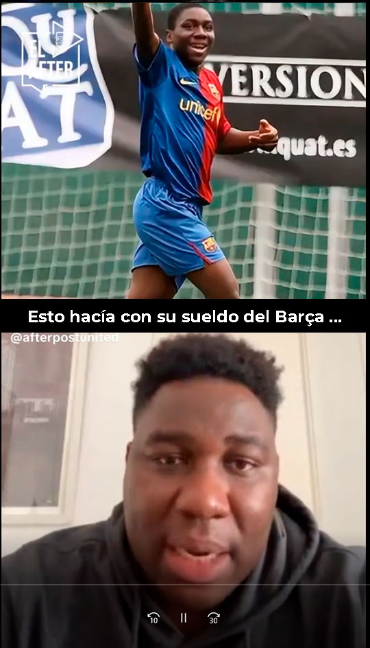 Esto hacía Dongou con su sueldo del Barça