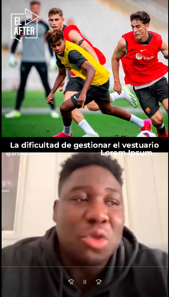 La dificultad de gestionar el vestuario de un equipo profesional.