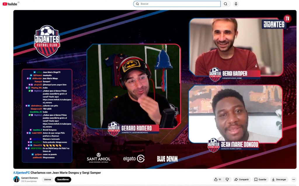 Charlamos con Jean Marie Dongou y Sergi Samper