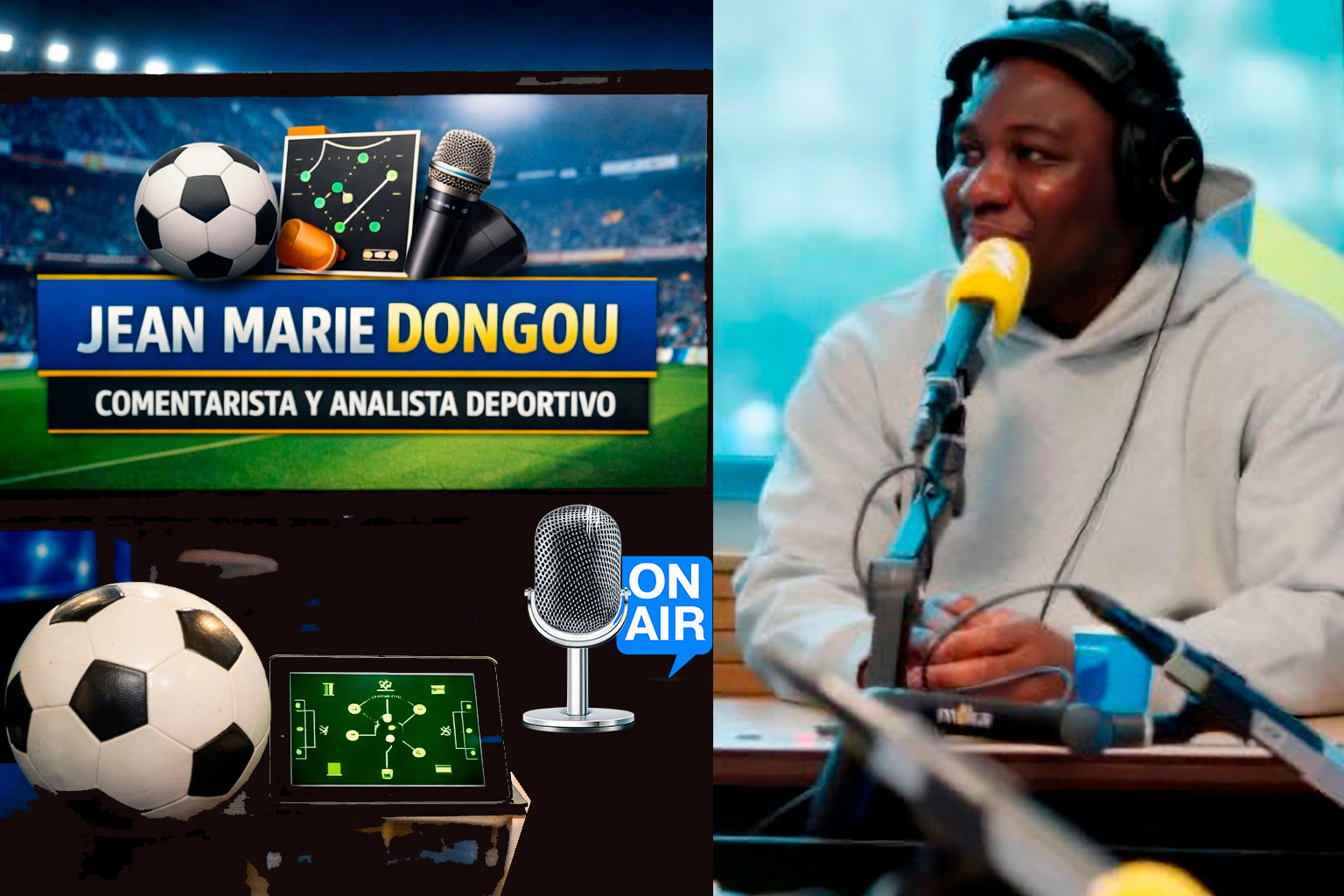 Jean Narie Dongou: Comentarista y Analista deportivo