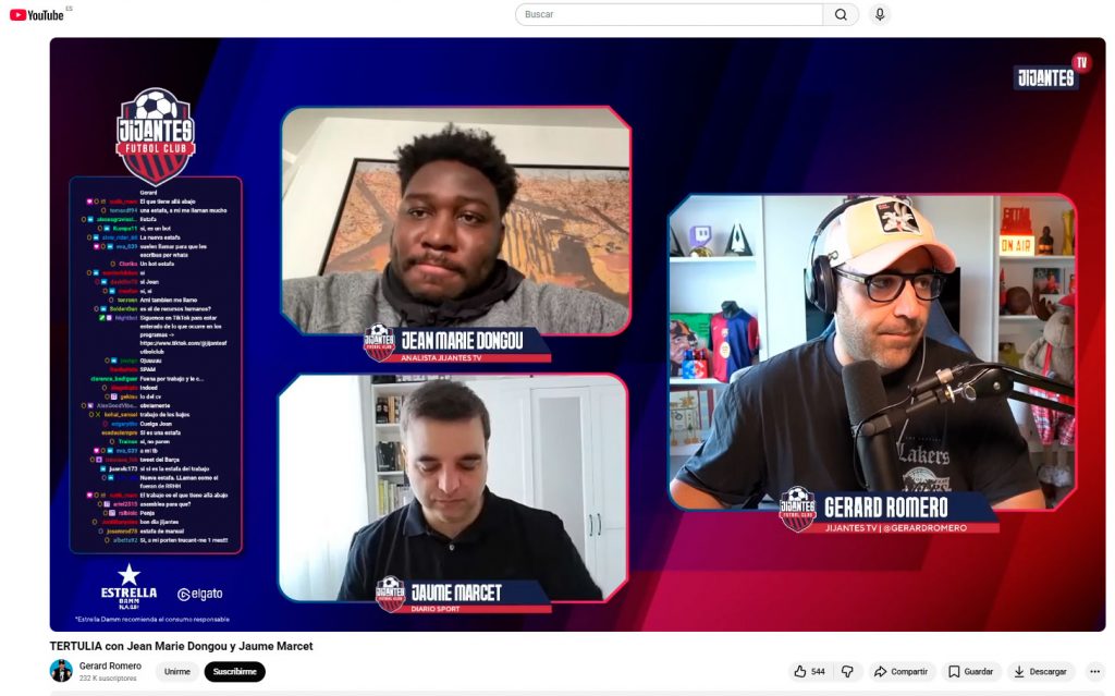 TERTULIA con Jean Marie Dongou y Jaume Marcet